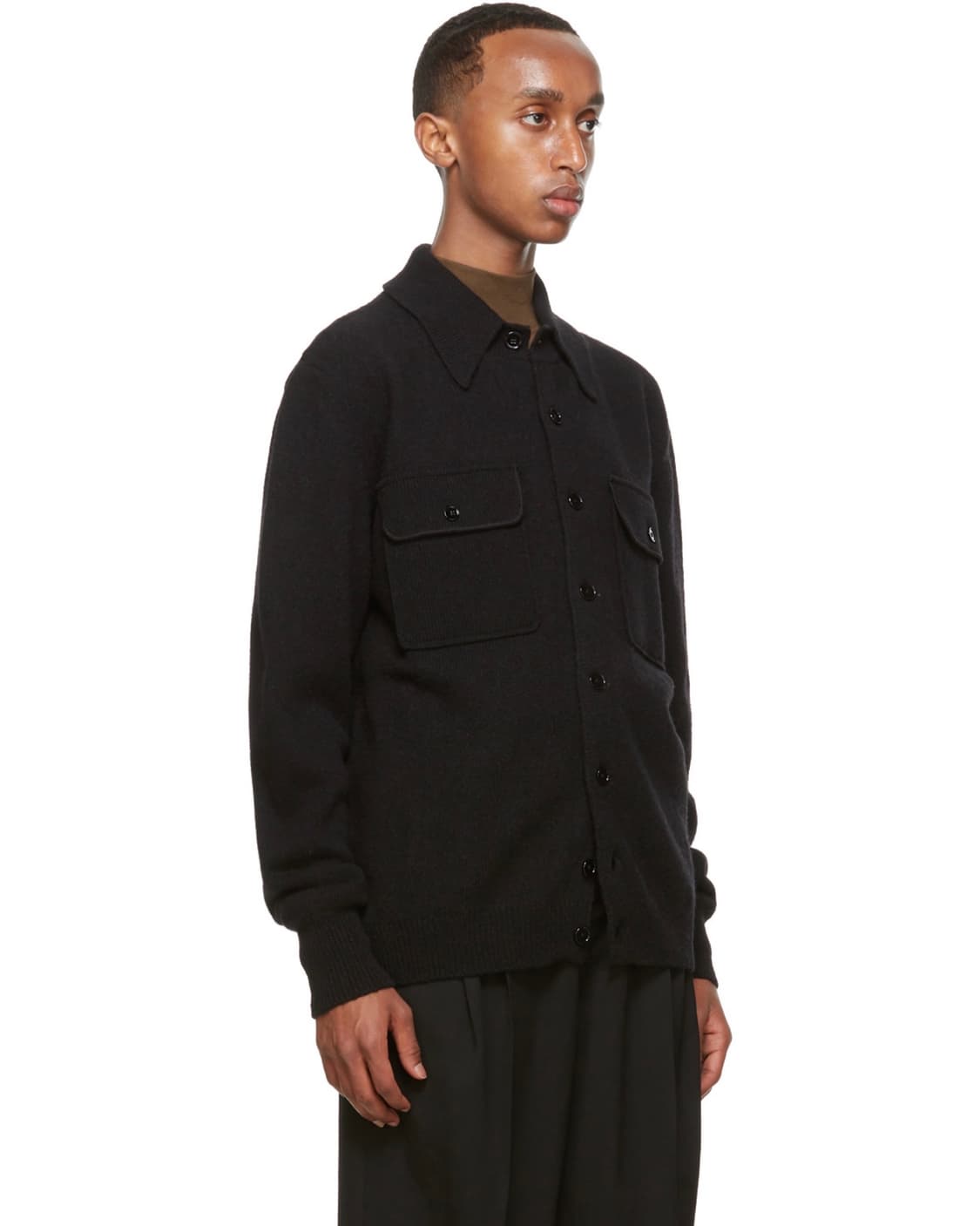 20fw 르메르 울 더블 포켓 가디건 블랙 상품이미지2