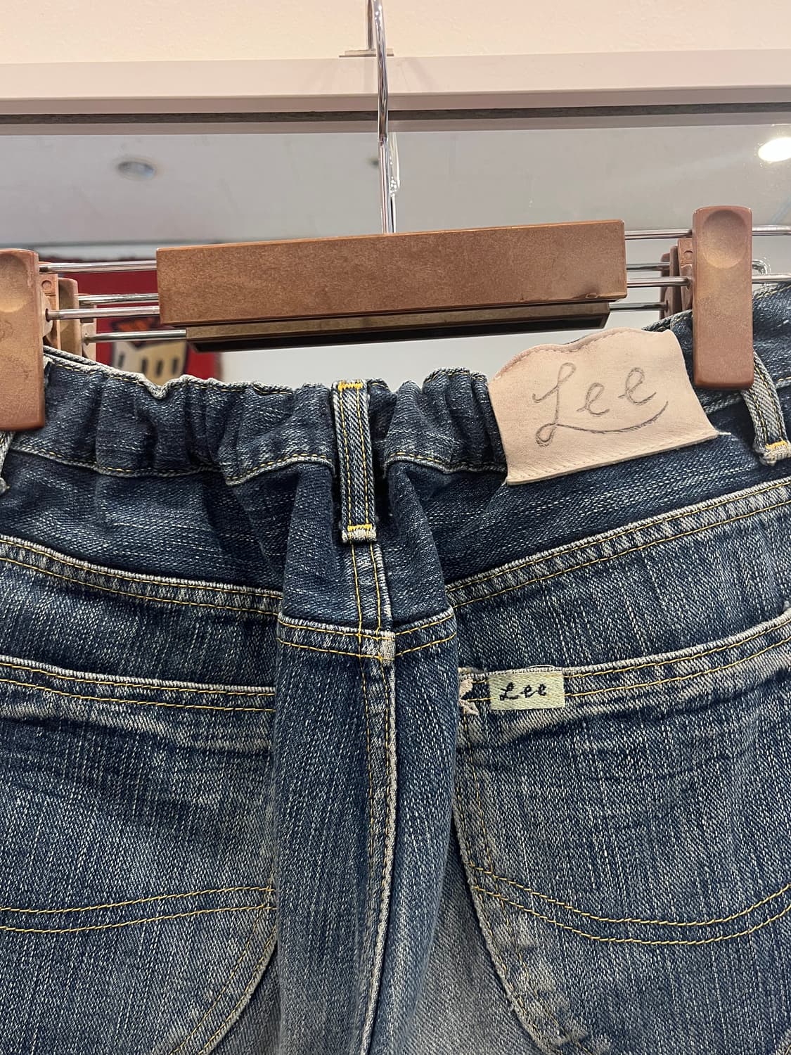 Lee 리 컷팅 데님 밴딩 쇼츠 (26-29) (made Japan) 상품이미지5