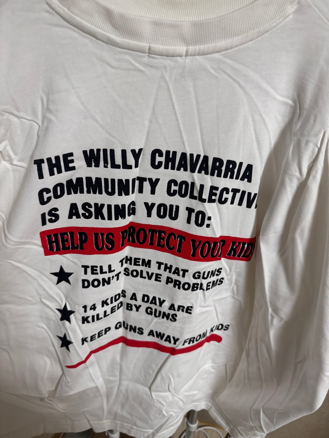 willy chavarria stop the violence 티셔츠 상품이미지2
