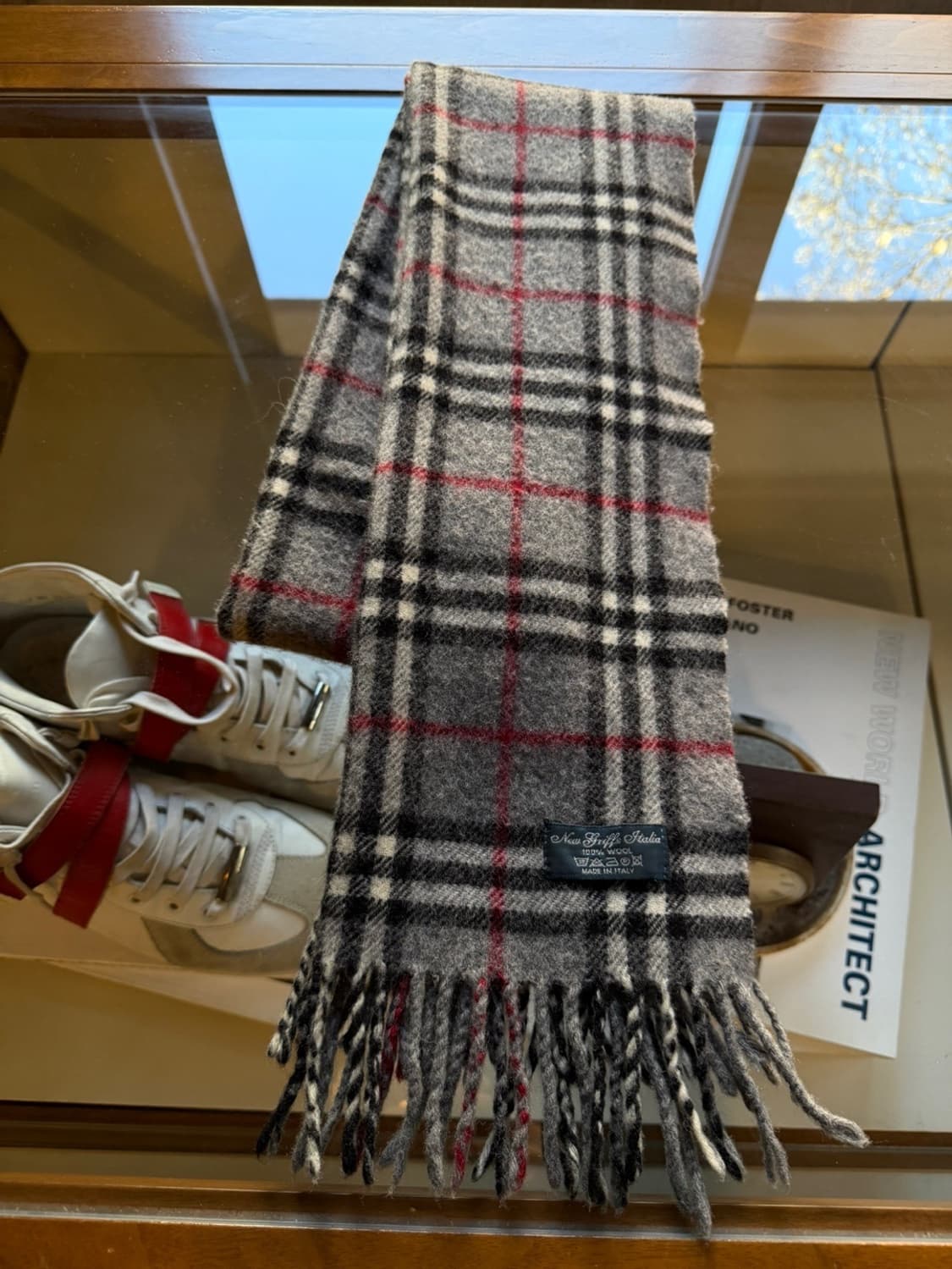 이태리 메이드 노바체크 램스울 머플러 상품이미지6