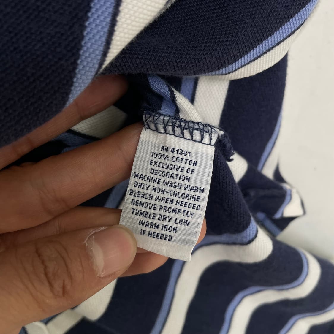 폴로 랄프로렌 스트라이프 카라 반팔 티셔츠 상품이미지5