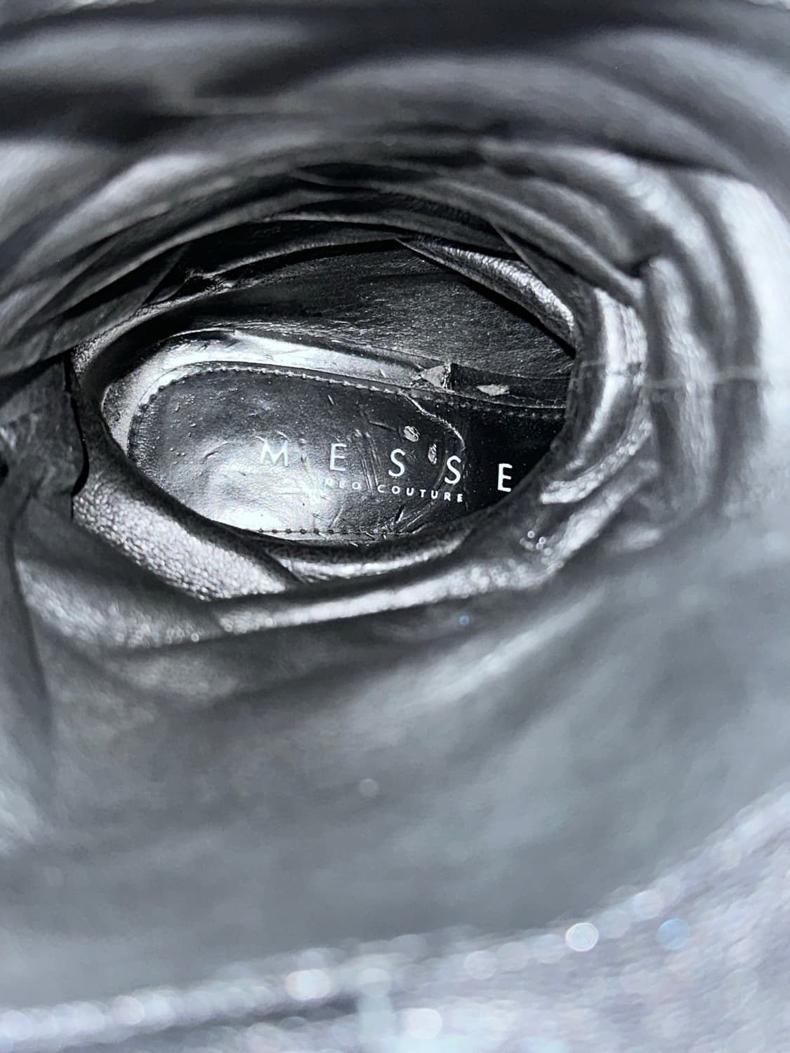 2000s Messe 양가죽 슬라우치 부츠 상품이미지7