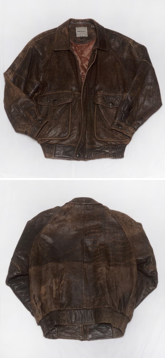 버닝 컬렉션 재팬 쉽스킨 러스틱 레더 A2 가죽 봄버 (100+) 상품이미지2