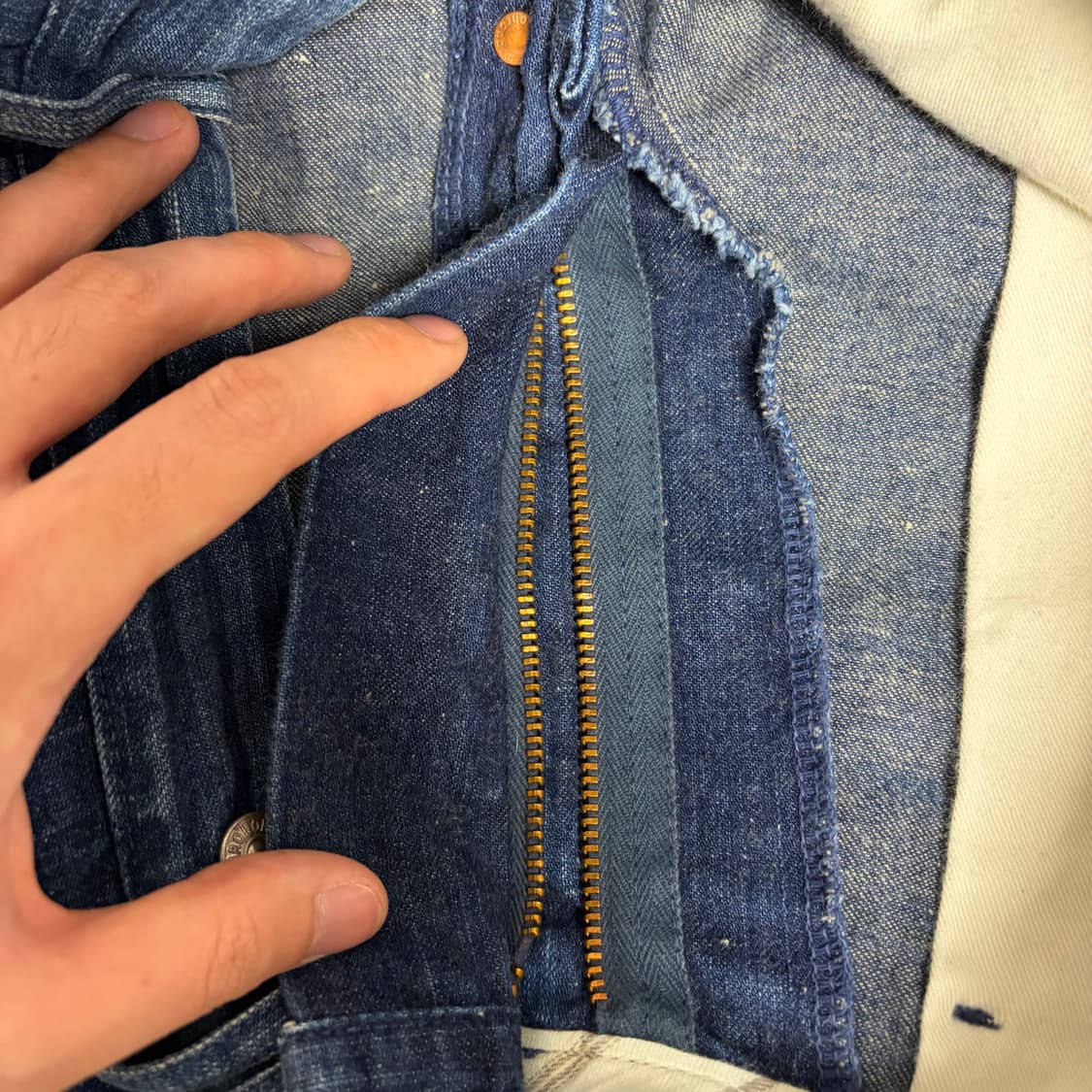 아나크로놈 ANACHRONORM 빈티지 워시드 데님 청바지 W32 상품이미지10