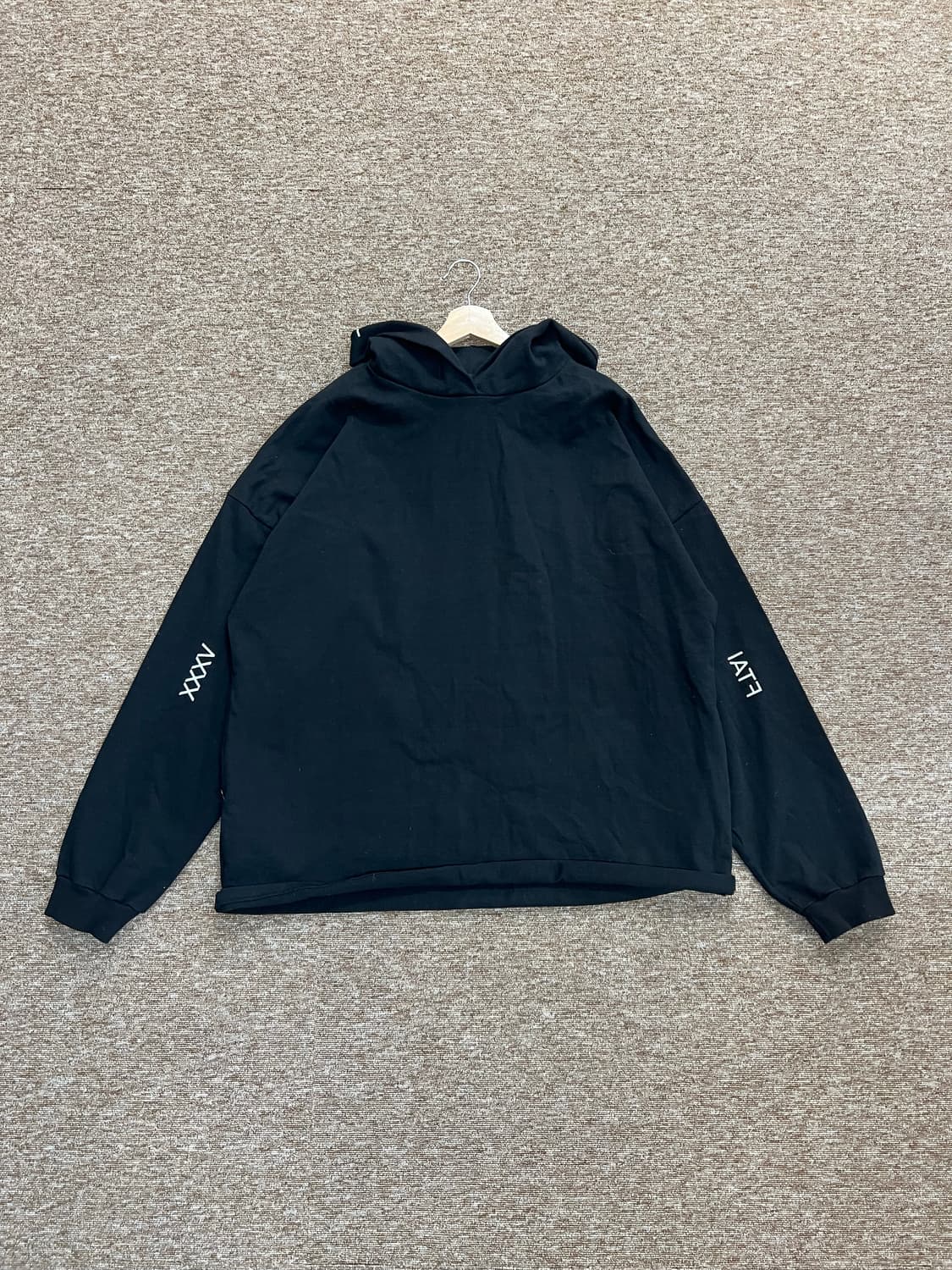 아이엠더퓨처 오버핏 후드티 블랙 상품이미지1