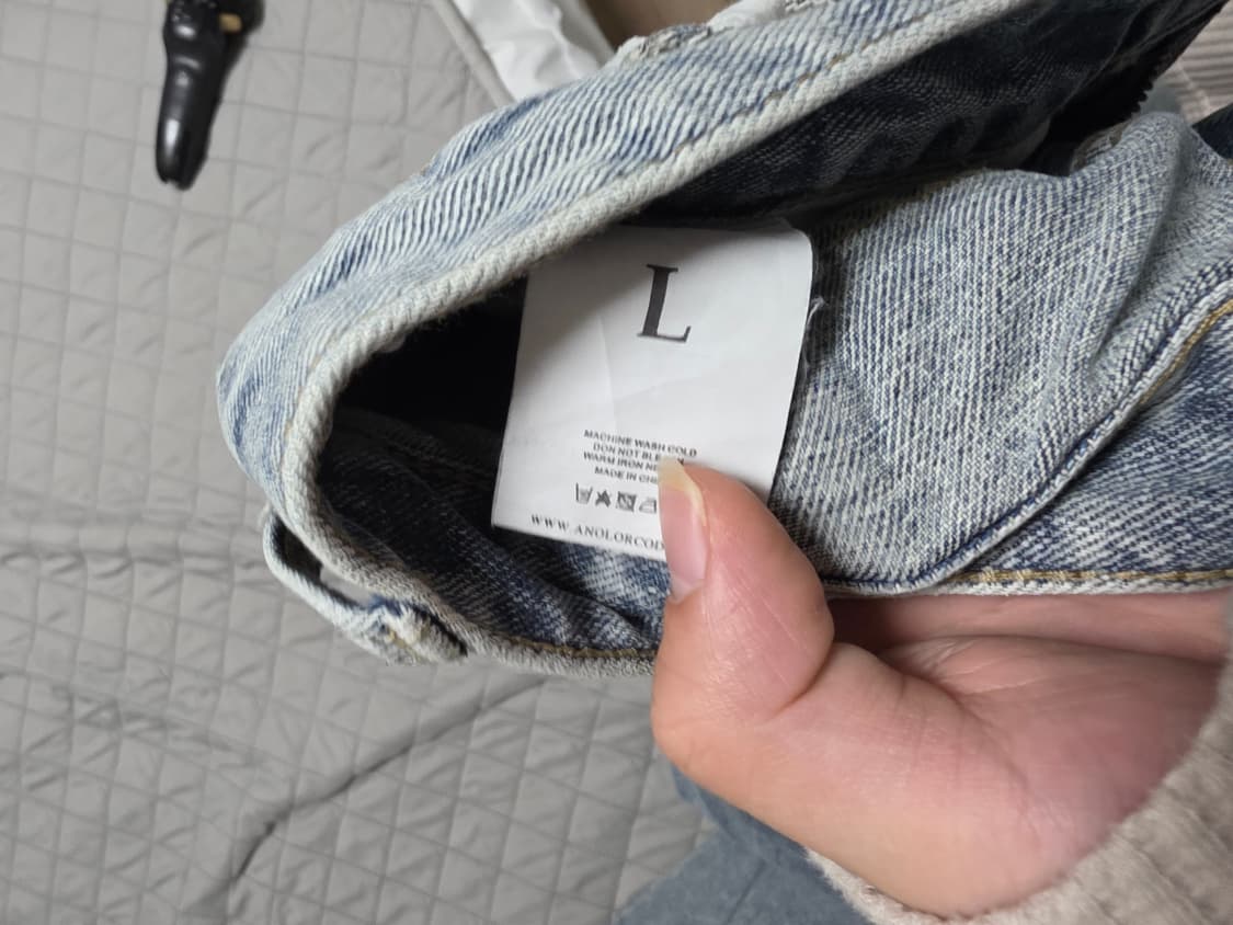 [L] 어널러코드 리자드 데님팬츠 연청 상품이미지3