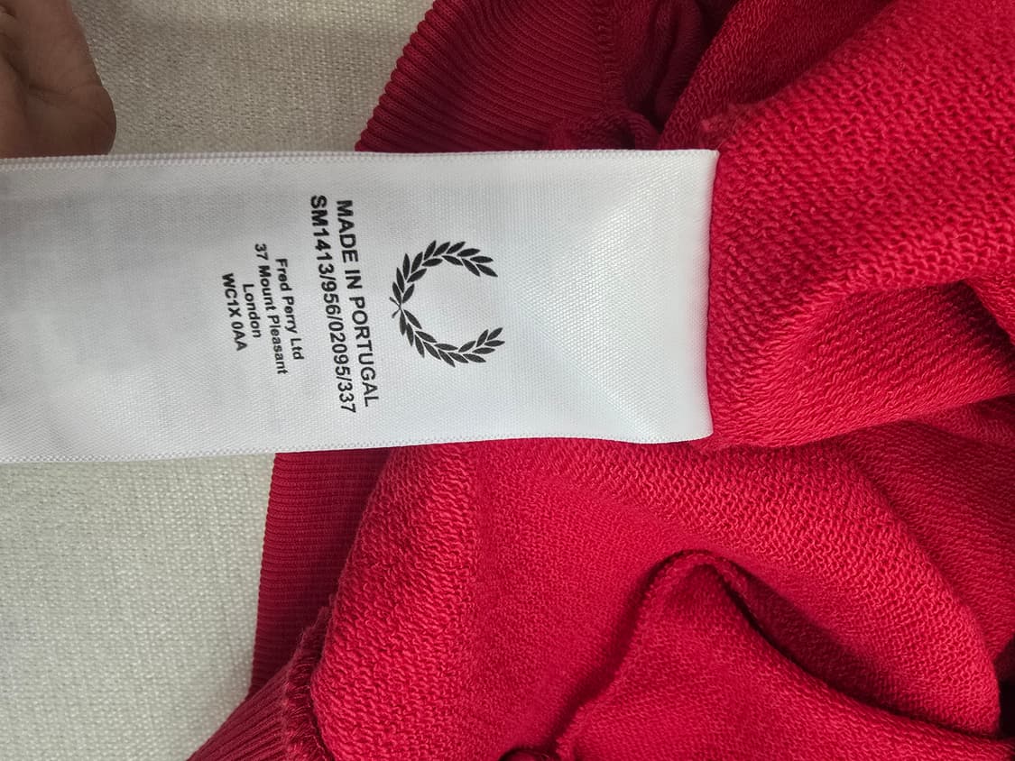 프레드페리 x 라프시몬스 맨투맨 레드 42 상품이미지4