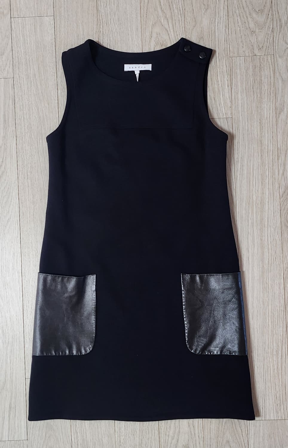 산드로 주머니 가죽 배색  원피스●표기사이즈 1 (s 55)
  상품이미지2