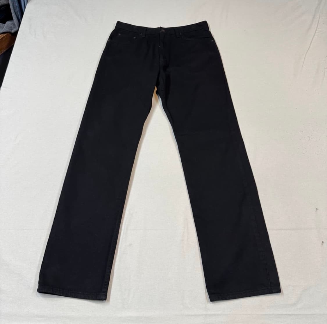 리바이스 스트레이트 블랙 데님 팬츠 상품이미지5