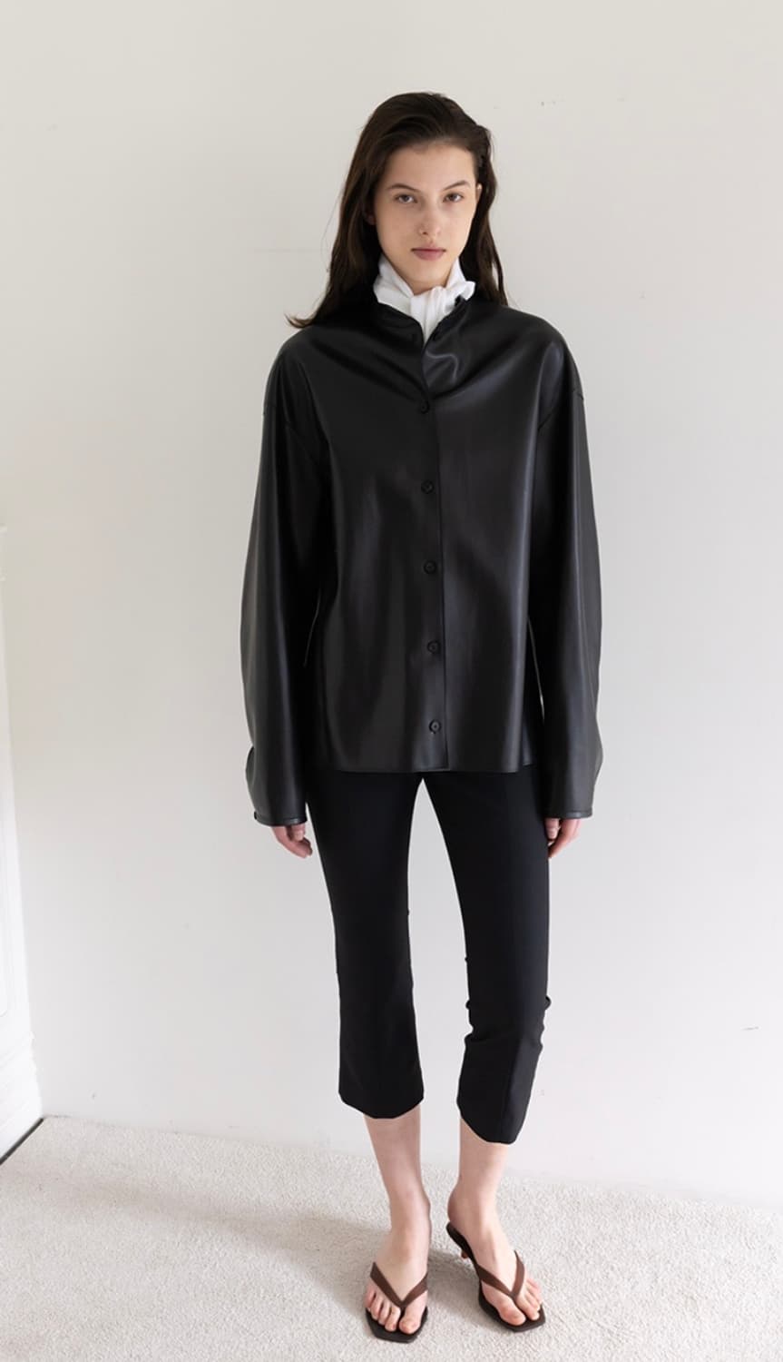 에레 DOYLE LEATHER JACKET [BLACK] 상품이미지8