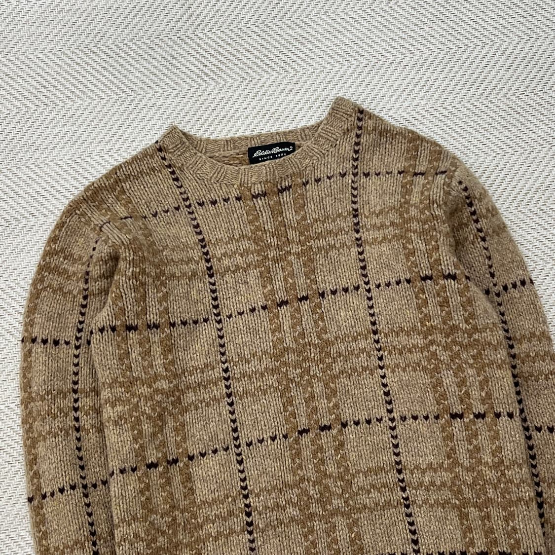 에디바우어 램스울 체크니트 r2542 상품이미지3