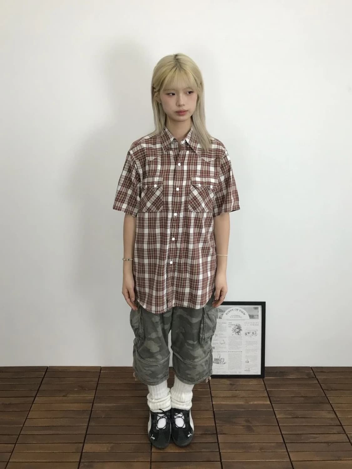Double Works Plaid Work Shirt 상품이미지1