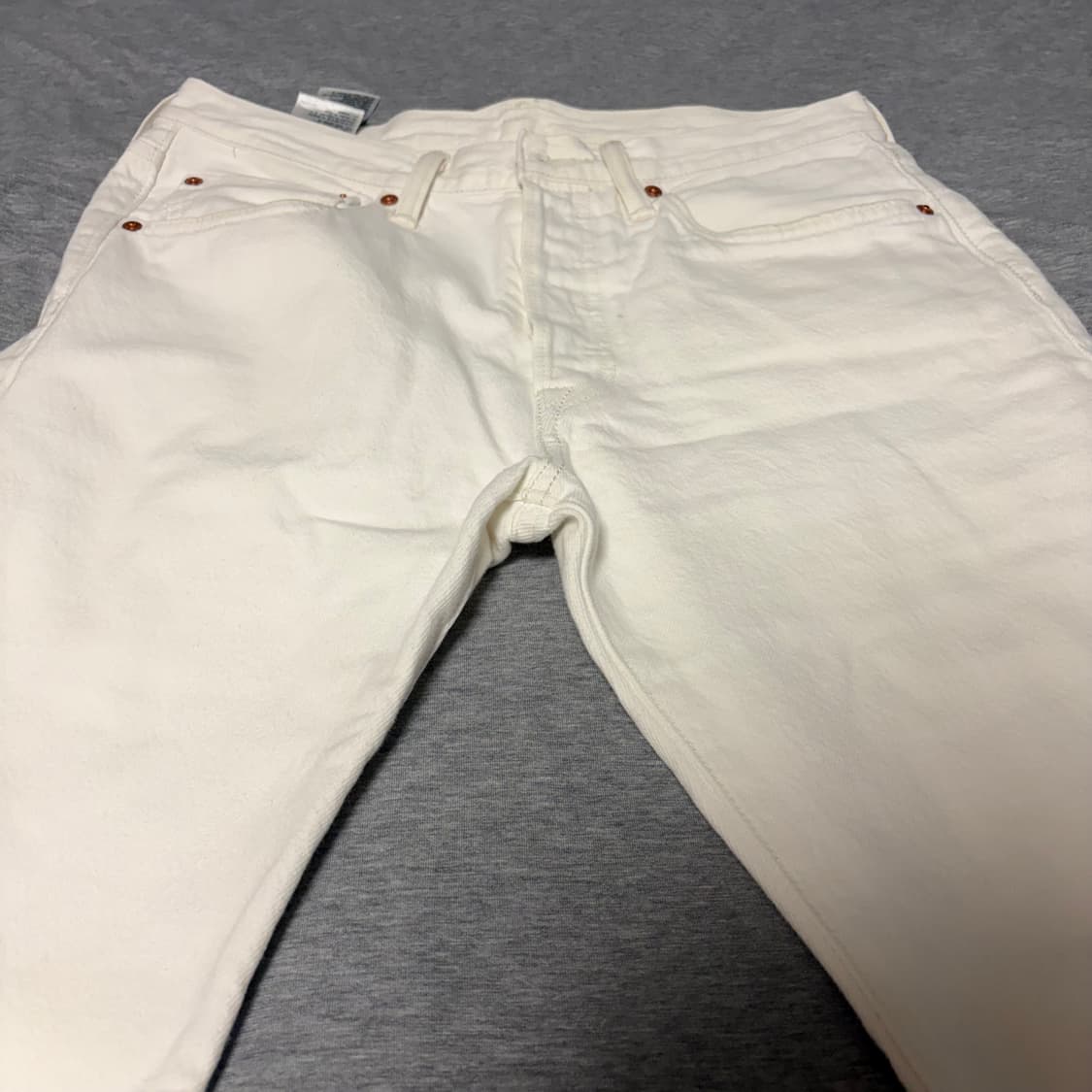 [W31 L32] 리바이스 501 화이트 데님팬츠 상품이미지2