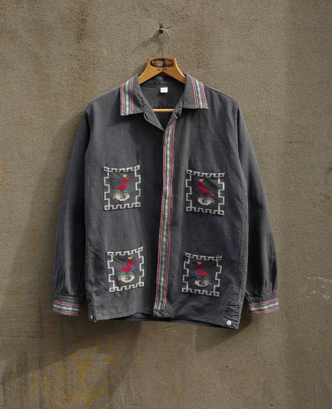 70‘s guatemala mexican 아즈텍 셔츠 상품이미지1