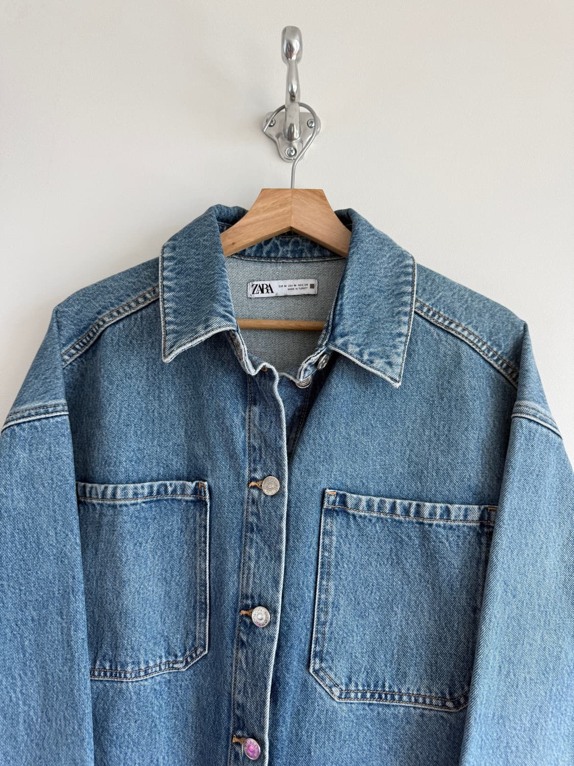 자라(ZARA) 데님 셔츠 자켓 상품이미지2