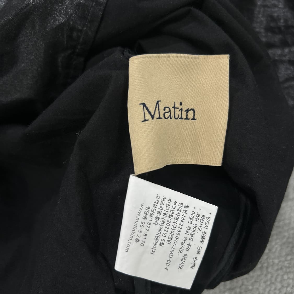 마뗑킴 블랙 윈드브레이커 m 상품이미지2