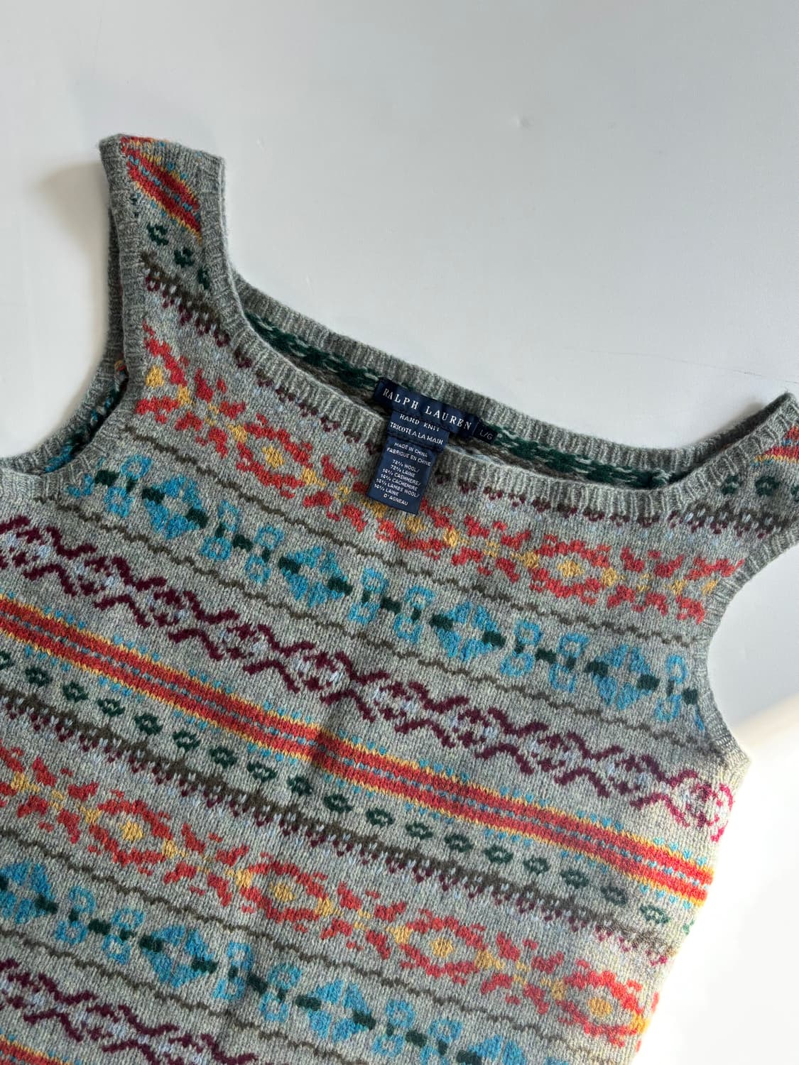 Polo 랄프로렌 울 캐시미어 페어아일 베스트  상품이미지1