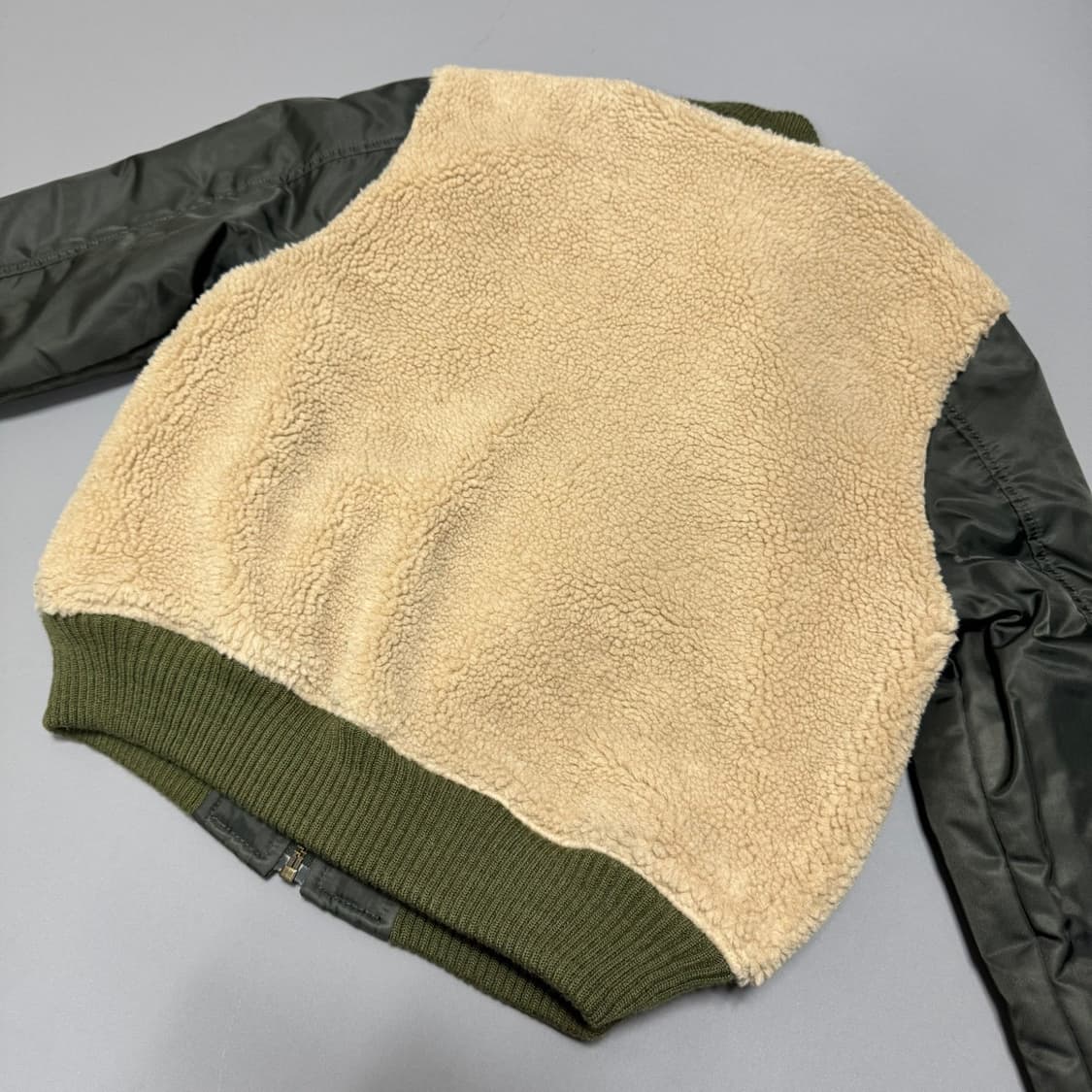 SLY Japan 올리브 덤블 리버시블 쇼트 플라이트 MA-1 자켓 상품이미지7