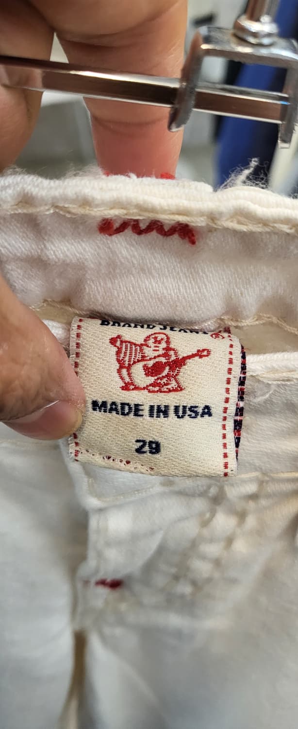 트루렐리전 하얀 데님 팬츠 29 상품이미지4