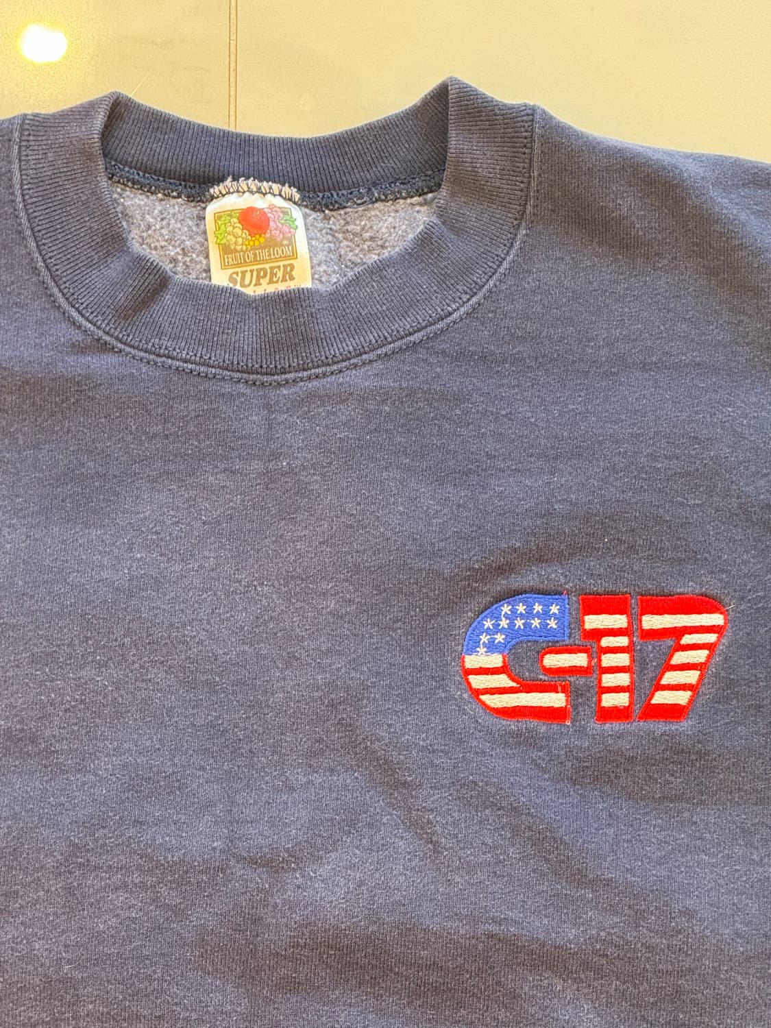 90s빈티지 프룻오브더룸 'G-17' 자수 맨투맨  상품이미지2