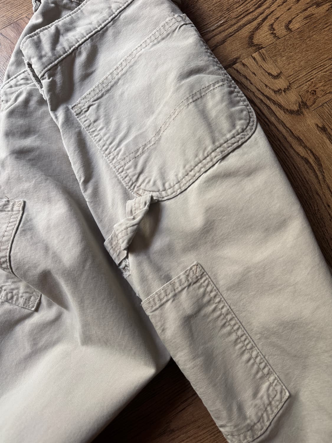 [31]칼하트 USA 탄 라이트캔버스 싱글니 워크 팬츠 상품이미지5