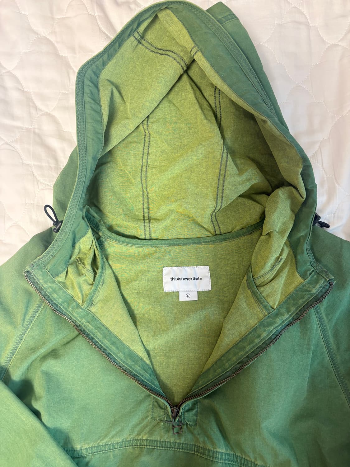 Thisisneverthat 아노락 자켓 라이트 그린 상품이미지4