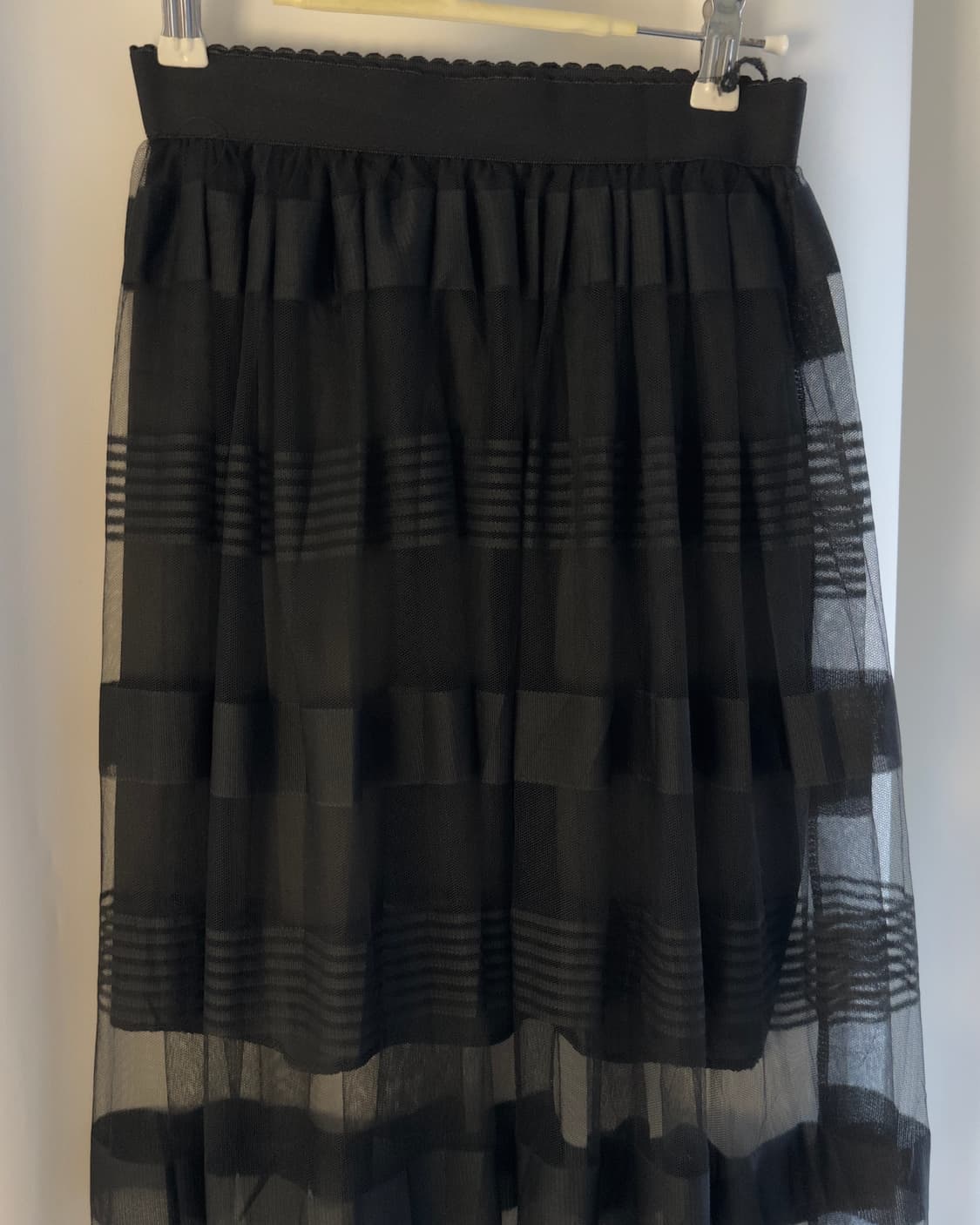 [vtg] chiffon layerd check skirt   상품이미지5