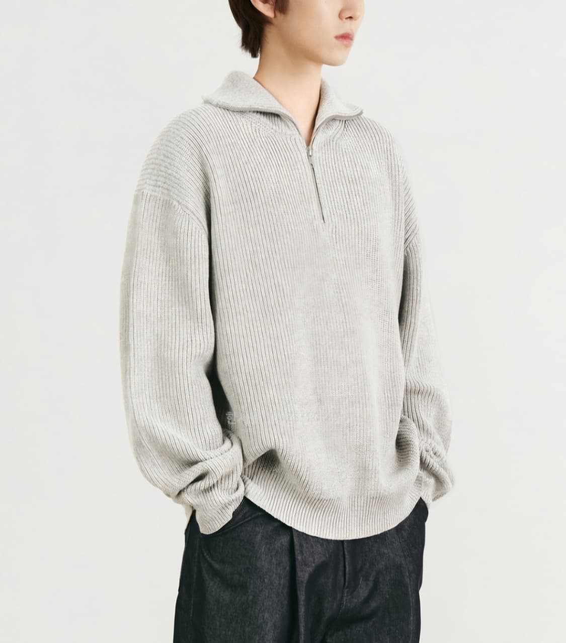 키뮤어 하찌 하프집업니트 / 남성 니트/ 남자 니트 (새상품) 상품이미지1