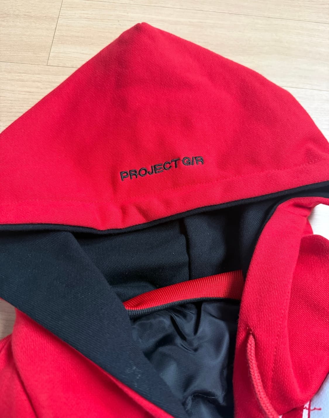 프로젝트 G/R 리버시블 후드 MA-1 자켓 블랙 레드 상품이미지3