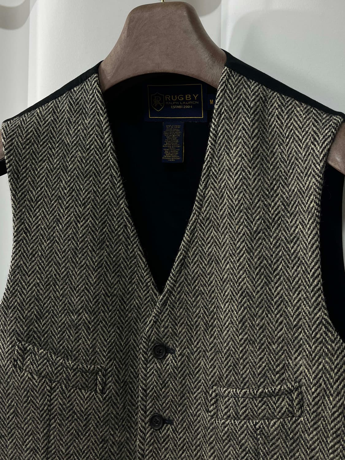 폴로 랄프로렌 헤링본 울 어드저스트 베스트 자켓 상품이미지4