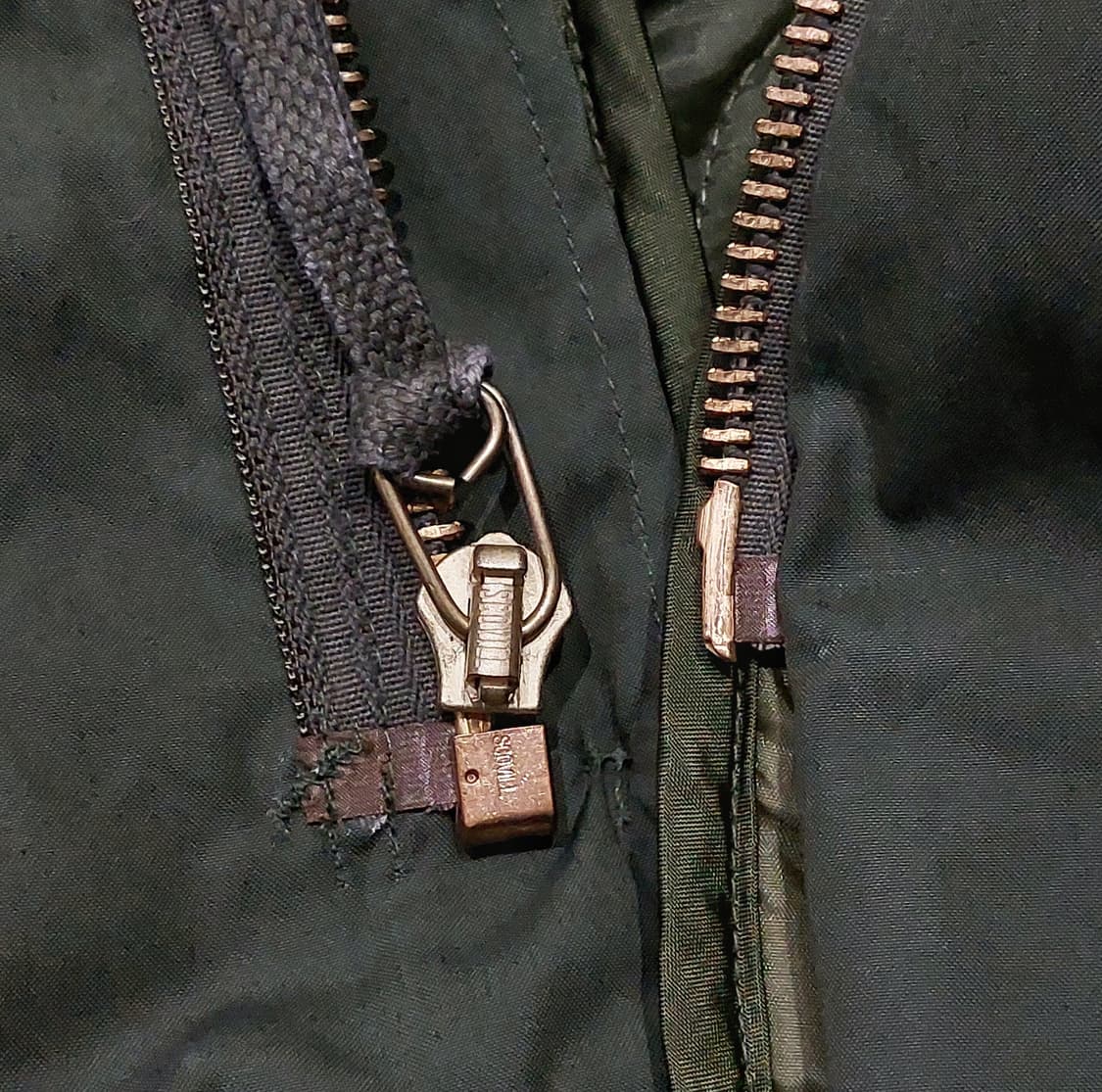 m65 피쉬테일 파카 오리지널 L 데드스탁 80s 외피 내피 상품이미지7