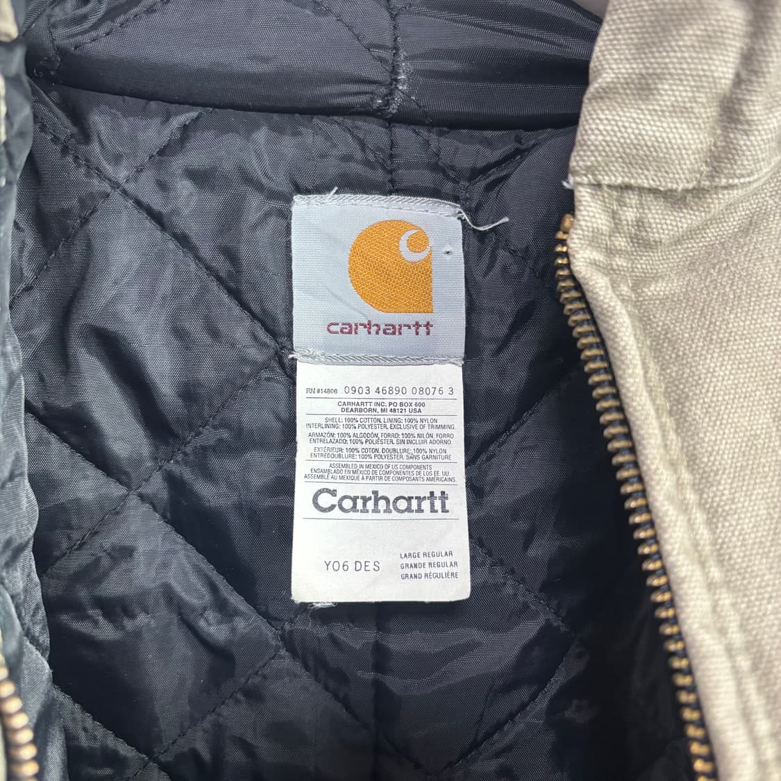 칼하트 덕 액티브 자켓 데저트 상품이미지3