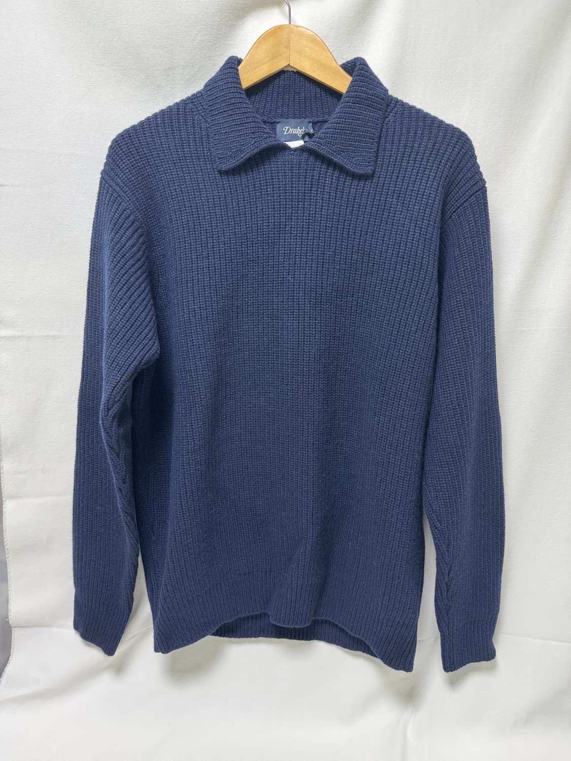 드레익스 립 카라 니트 스웨터 L 상품이미지1