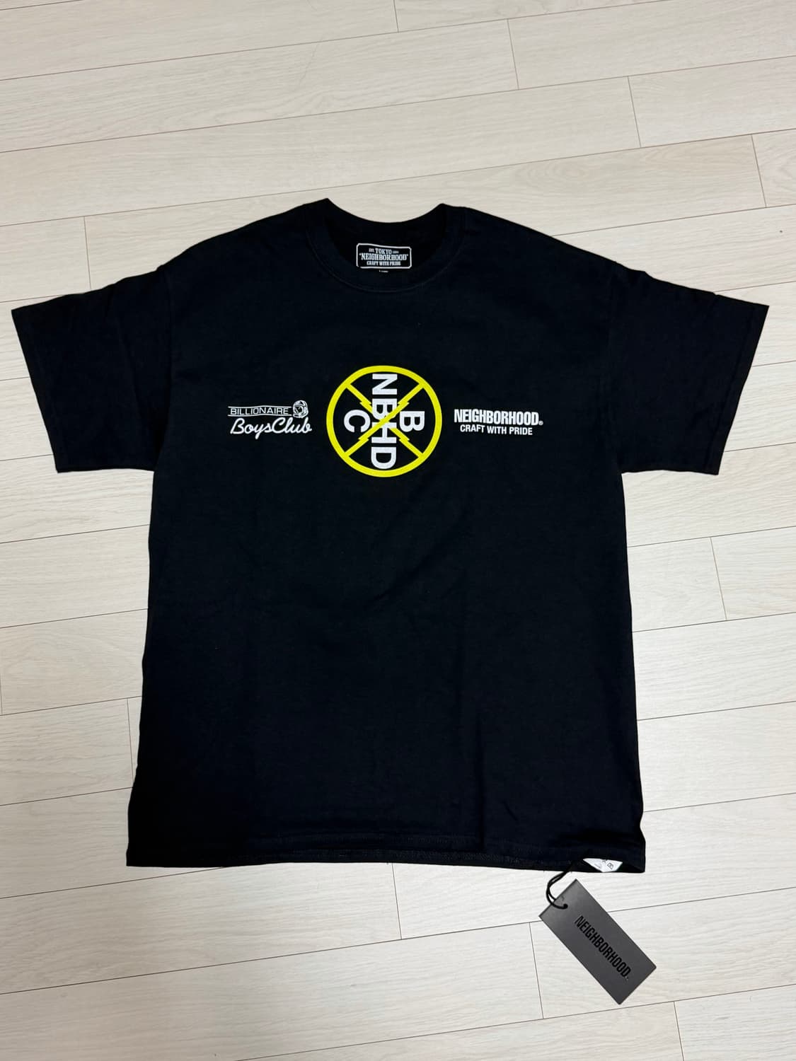 네이버후드 x bbc 콜라보 티셔츠 상품이미지1