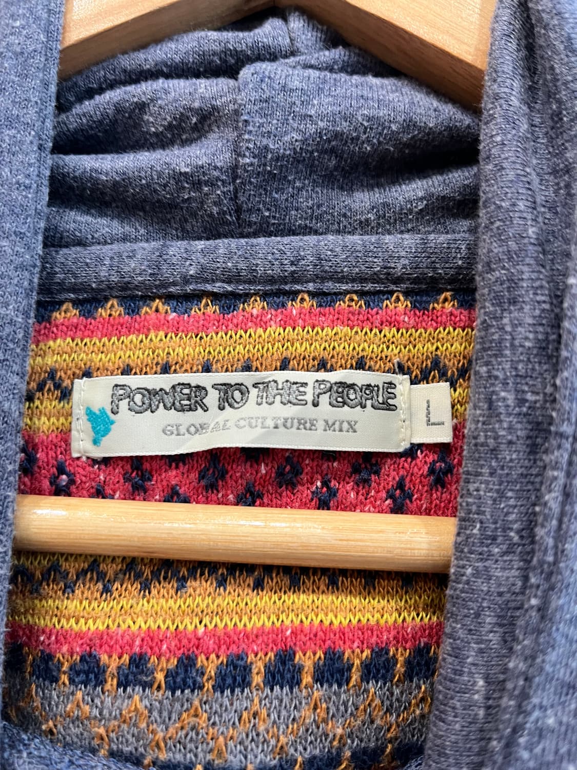 power to the people 에스닉 하이넥 후드티 상품이미지6