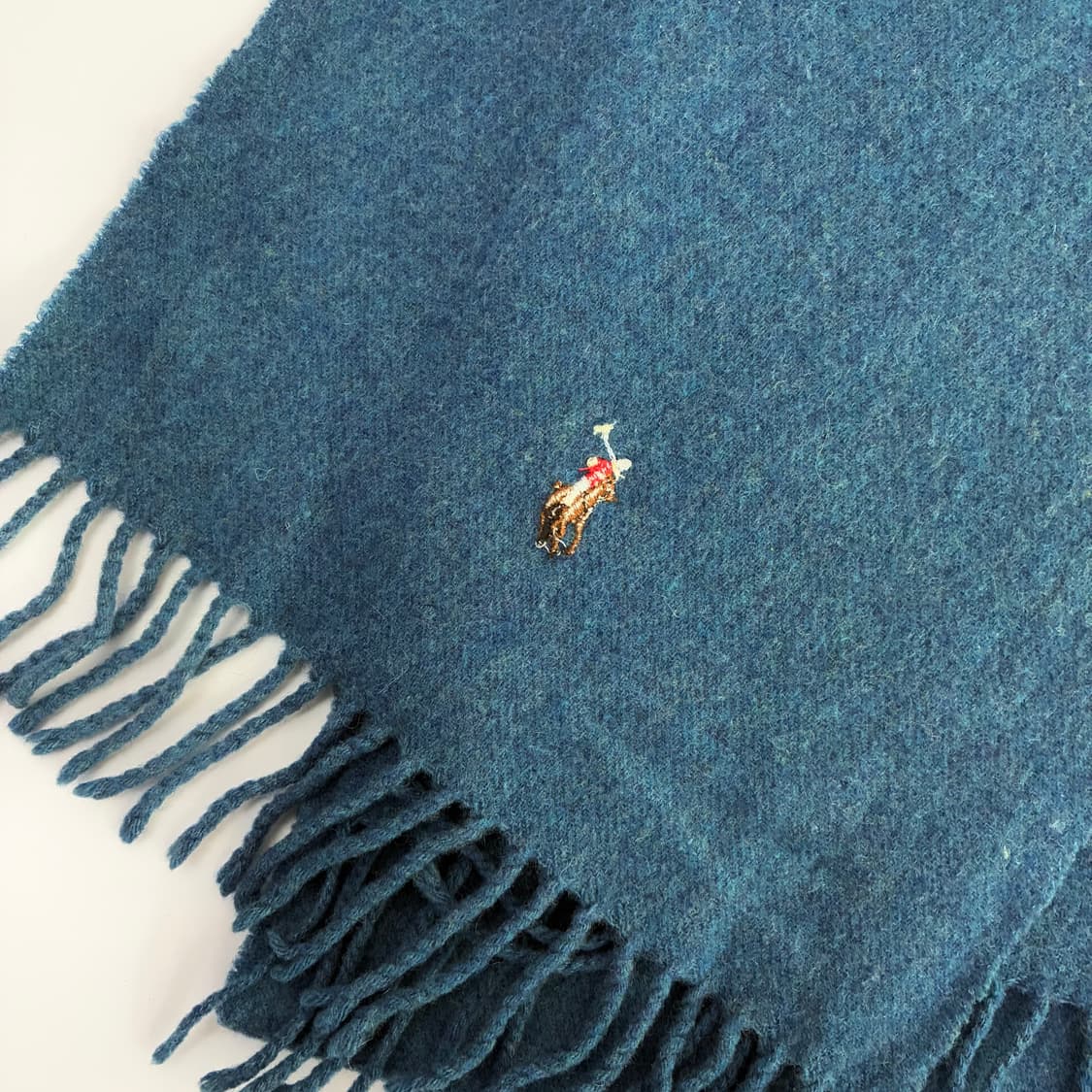 Polo 폴로랄프로렌 마린블루 램스울 머플러 상품이미지3