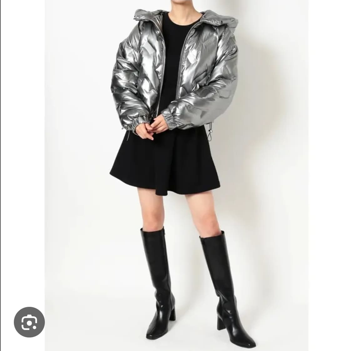 GYDA in Japan 빅 후드 유광 크롭 패딩 점퍼 Free 상품이미지5