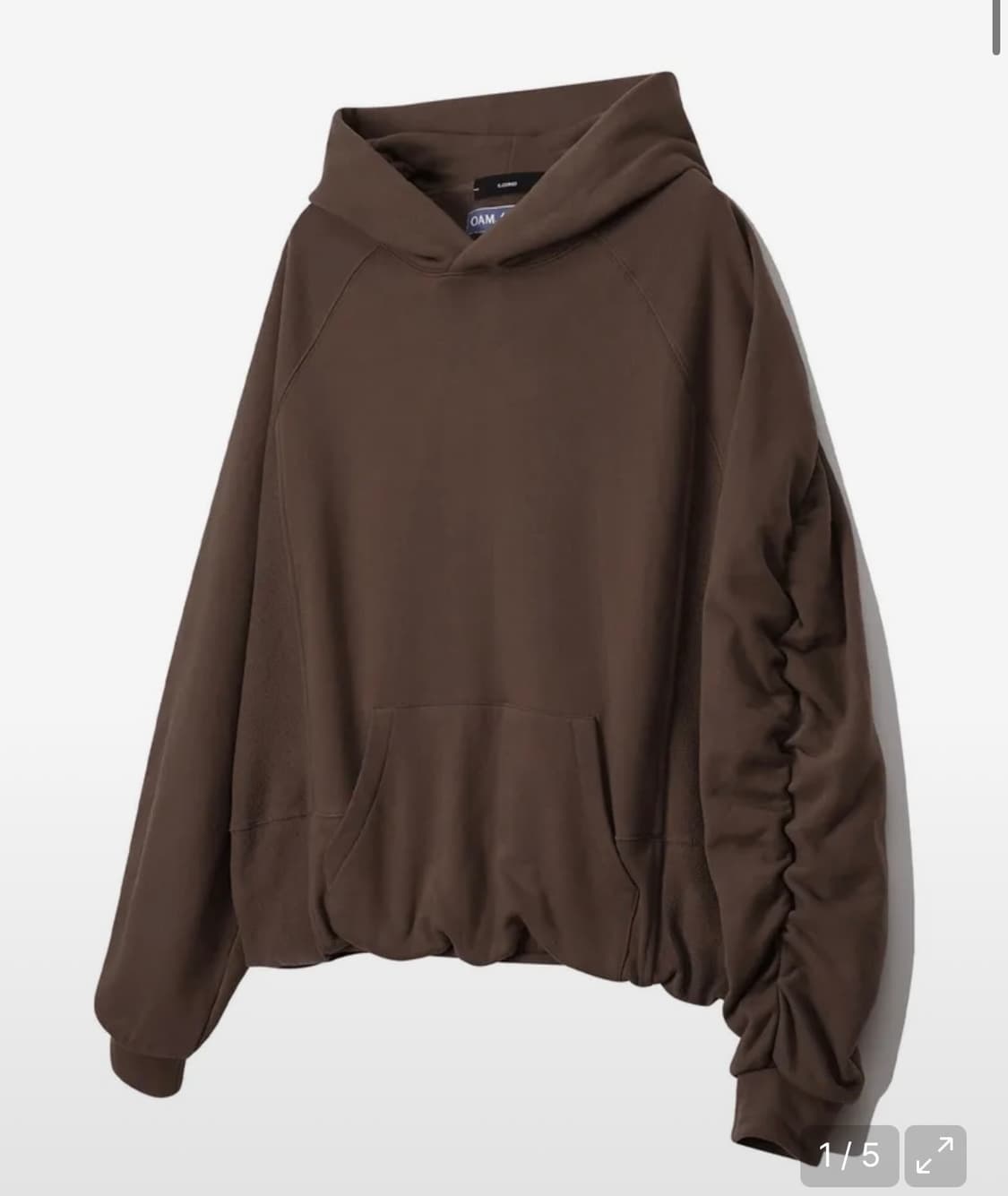 일꼬르소 셔링 후드티 상품이미지1