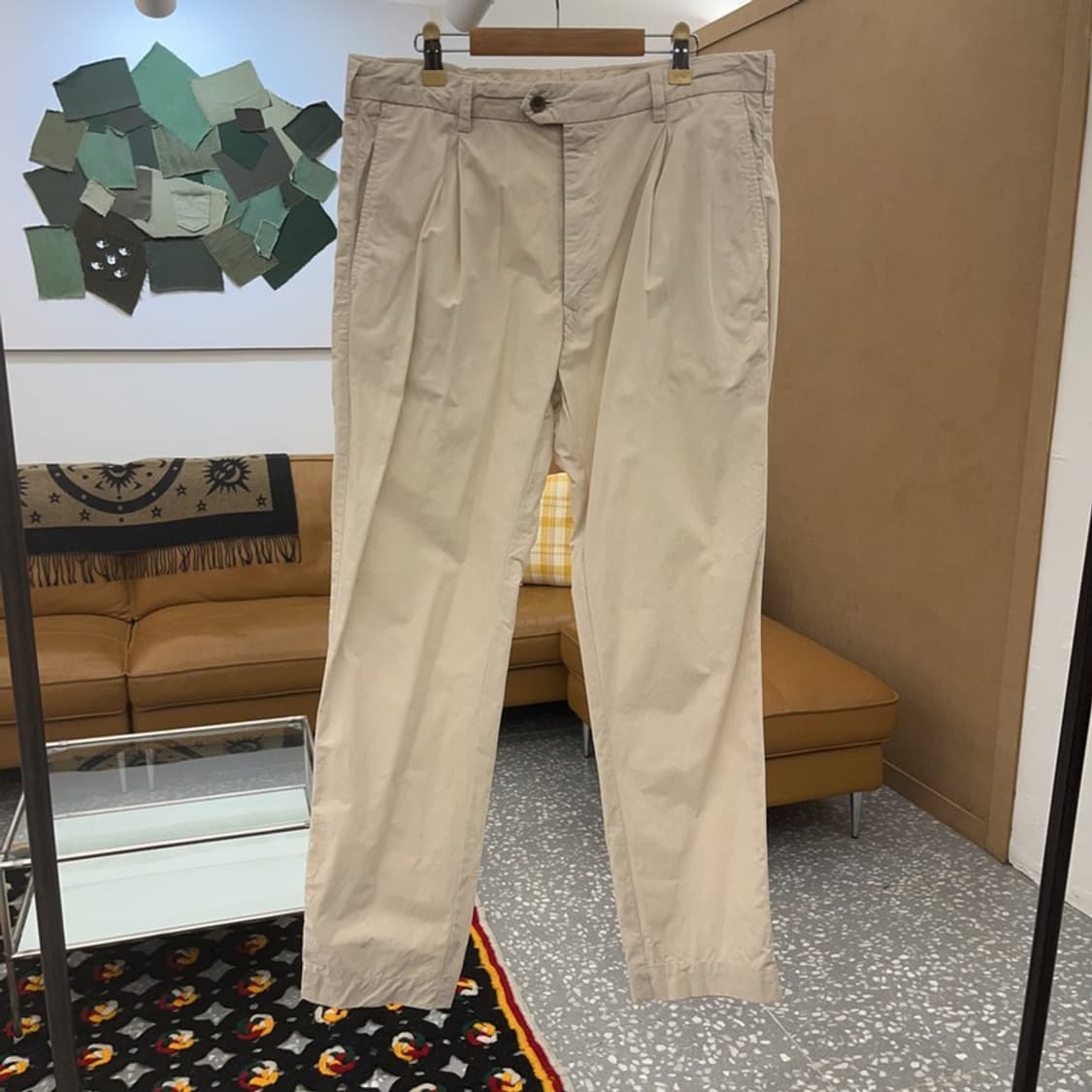 씨피컴퍼니 빈티지 크림아이보리 코튼팬츠 면바지 86 C08146 상품이미지3