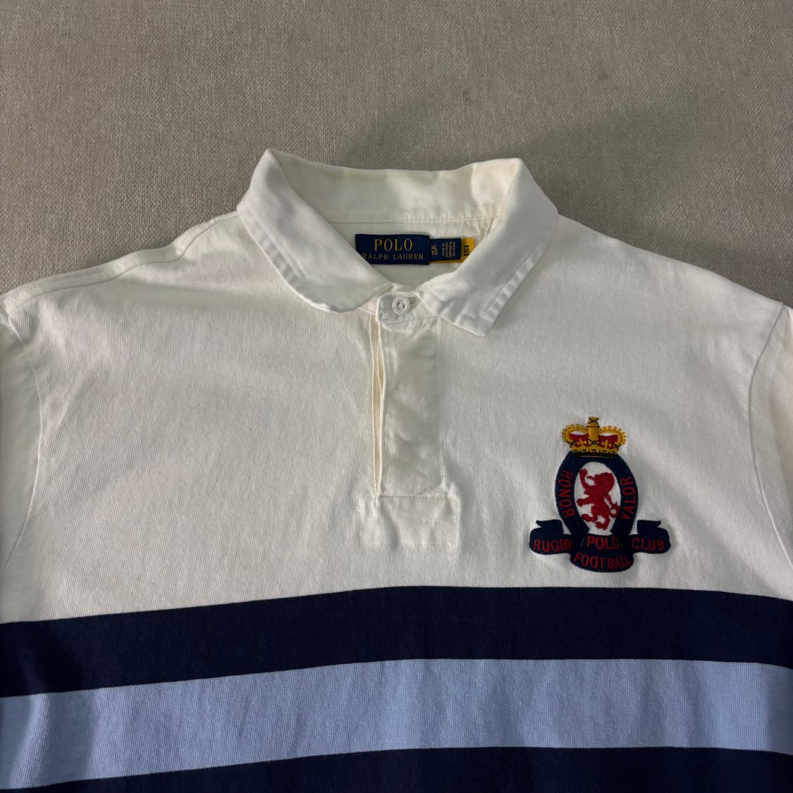 105 폴로랄프로렌 빈티지 엠블럼 럭비티 상품이미지2