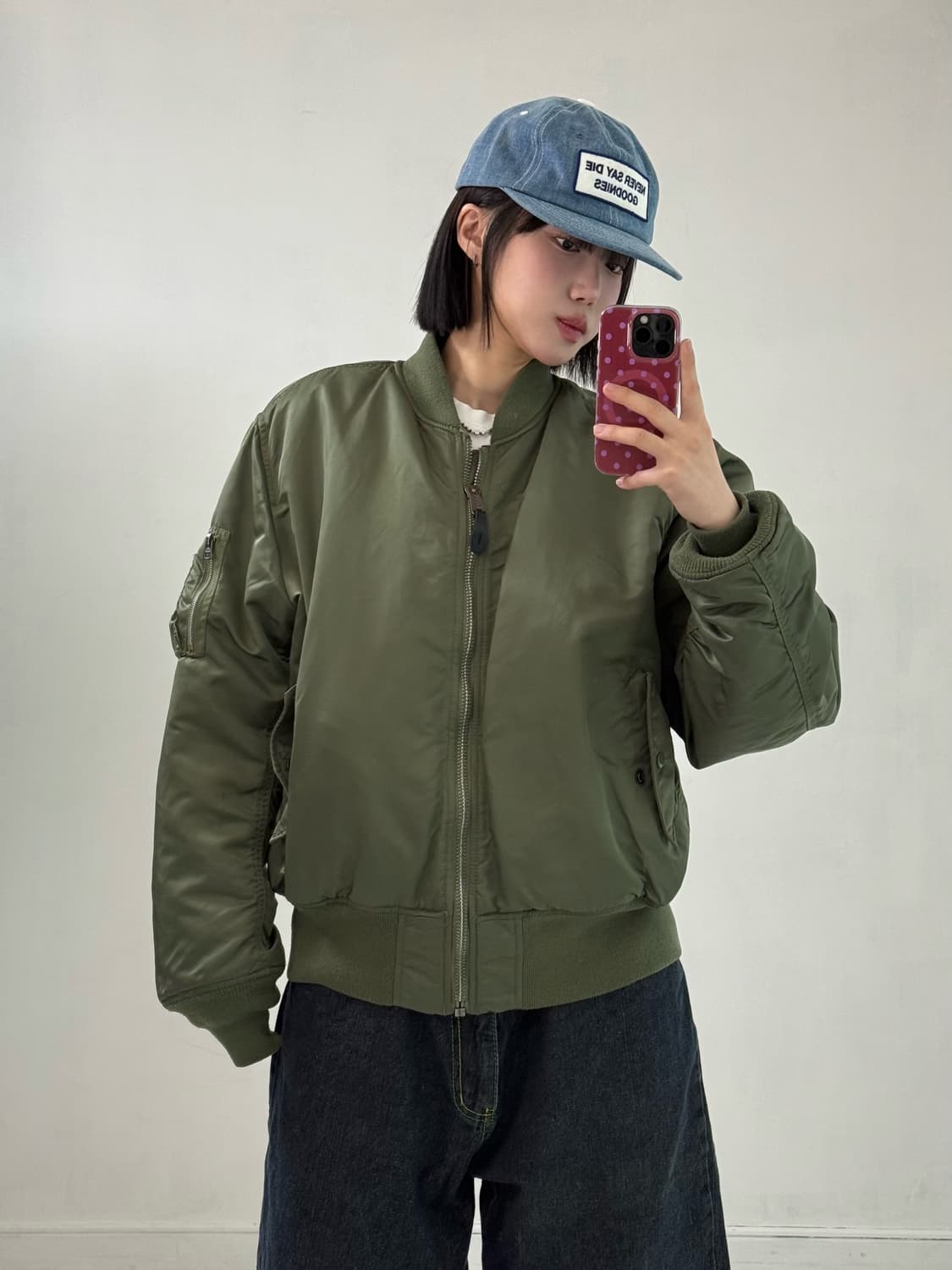 알파인더스트리 ma-1 카키 항공점퍼 상품이미지2