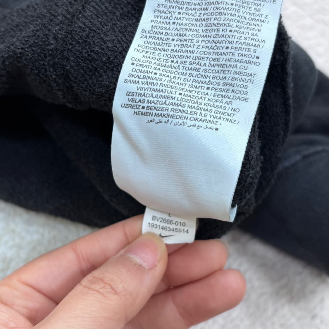 L 나이키 스몰로고 맨투맨 티셔츠 0317E 상품이미지4