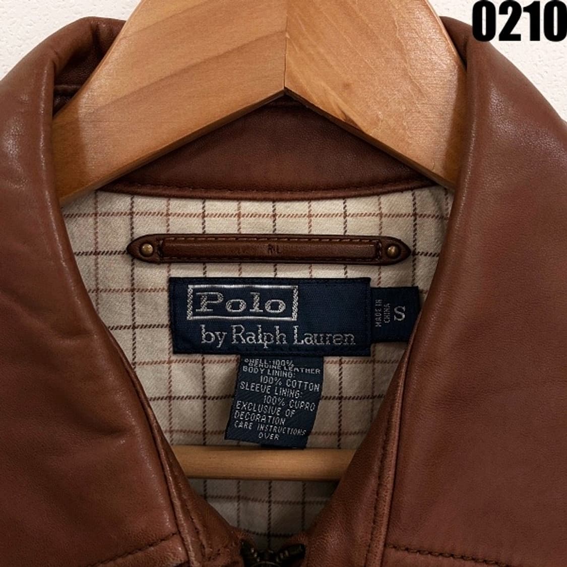 폴로 랄프로렌 레더자켓 가죽자켓 S 0210  상품이미지5