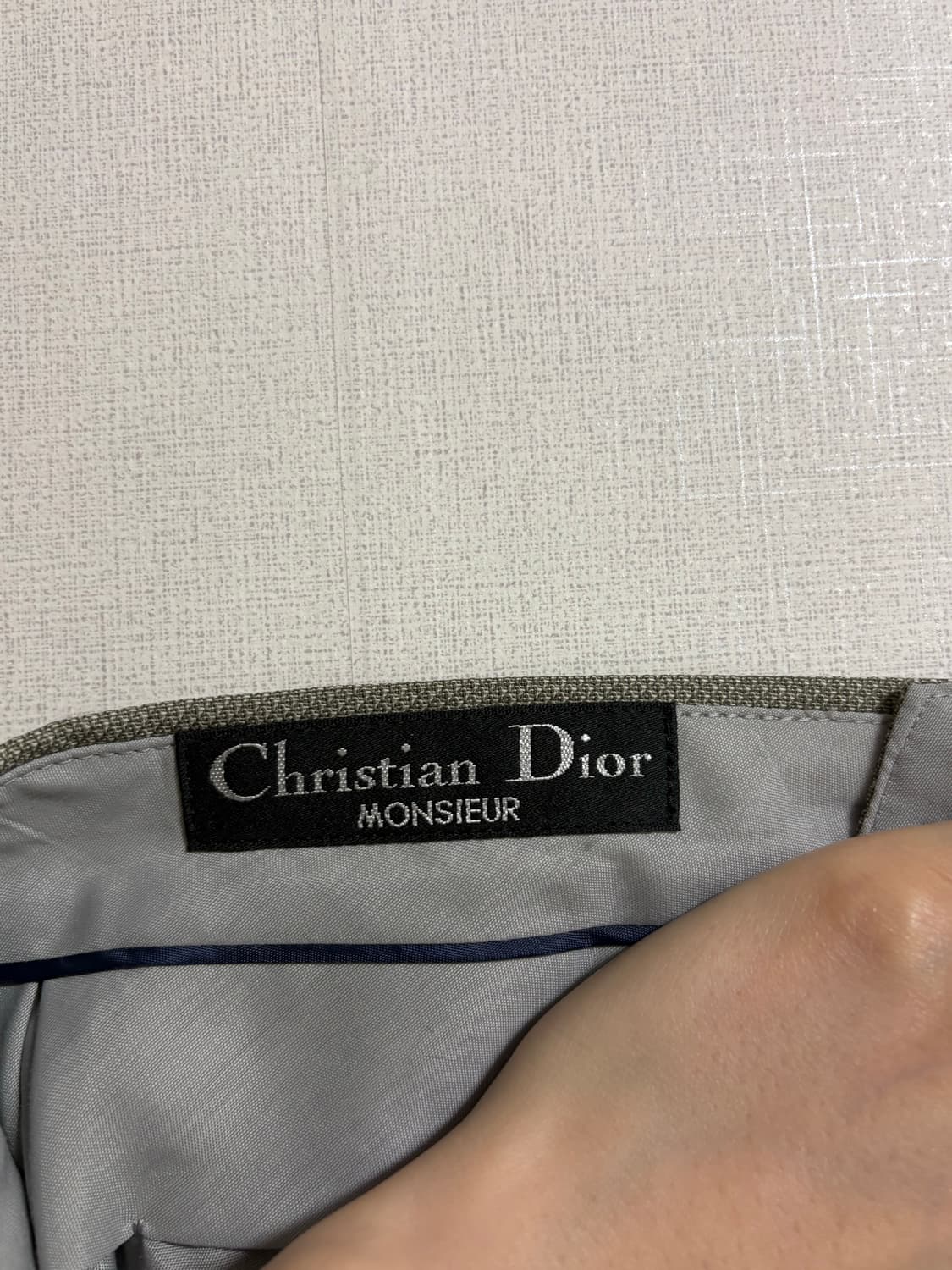 크리스챤 디올 투턱 슬랙스 카키 상품이미지3