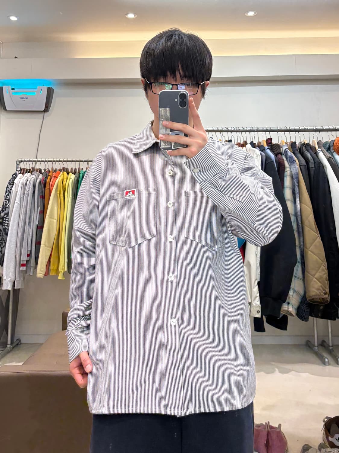 벤 데이비스 히코리 스트라이프 워크 셔츠 상품이미지7