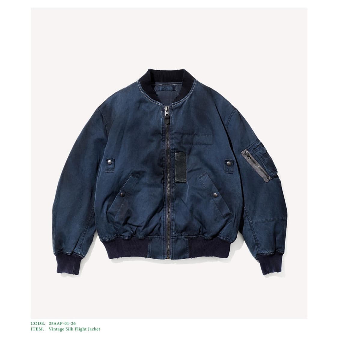 (3)아프레쎄 빈티지 실크 플라이트 네이비 상품이미지1