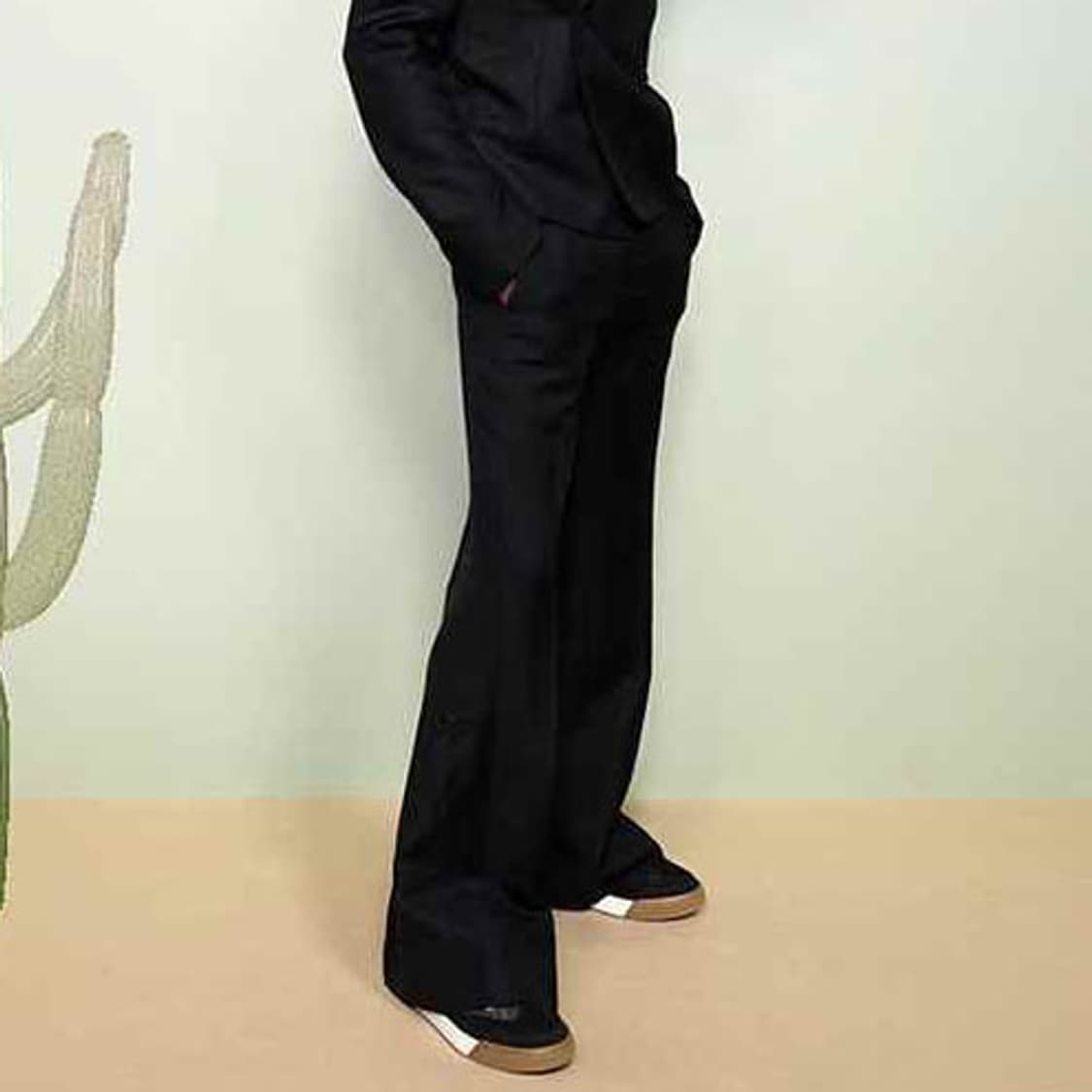 디올 X스캇 자수로고 부츠컷 와이드 한정 팬츠 상품이미지1