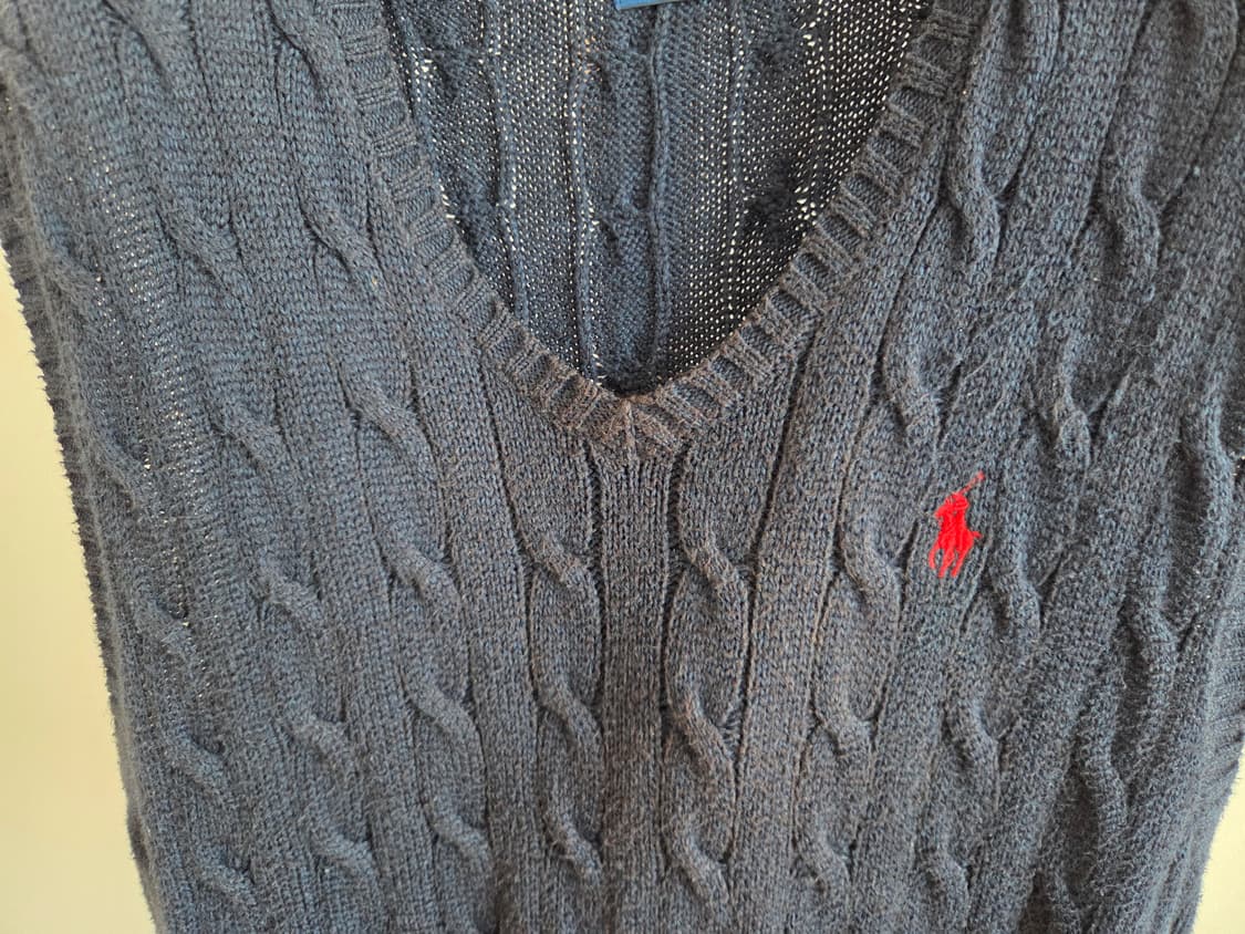 폴로 랄프로렌 니트 조끼 M(100~105), 변색 상품이미지3