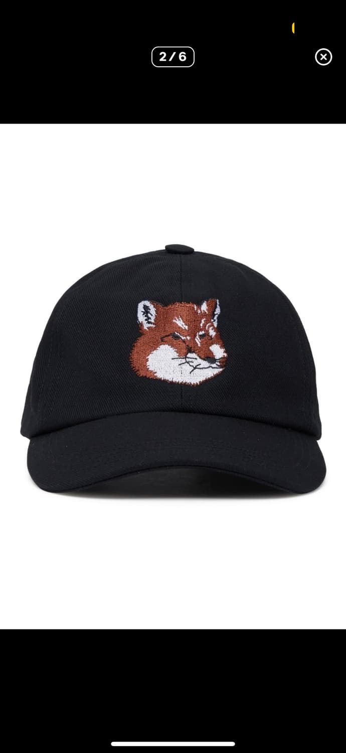 *새상품* 메종키츠네 폭스헤드 볼캡 네이비 상품이미지2