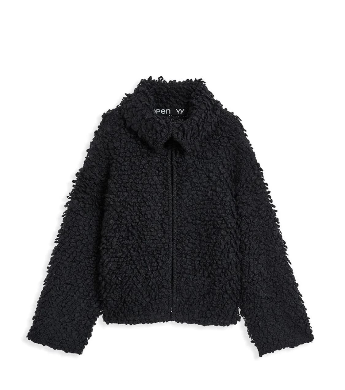 오픈와이와이 LOOPY KNIT CARDIGAN 블랙 상품이미지1